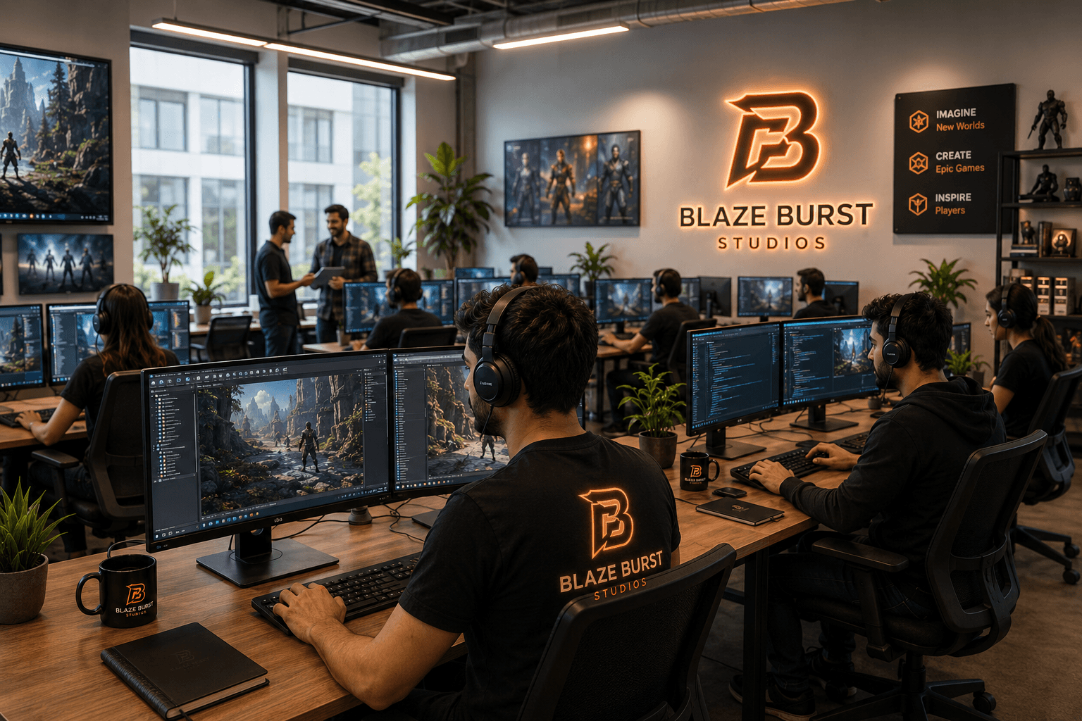 Blaze Burst team at work